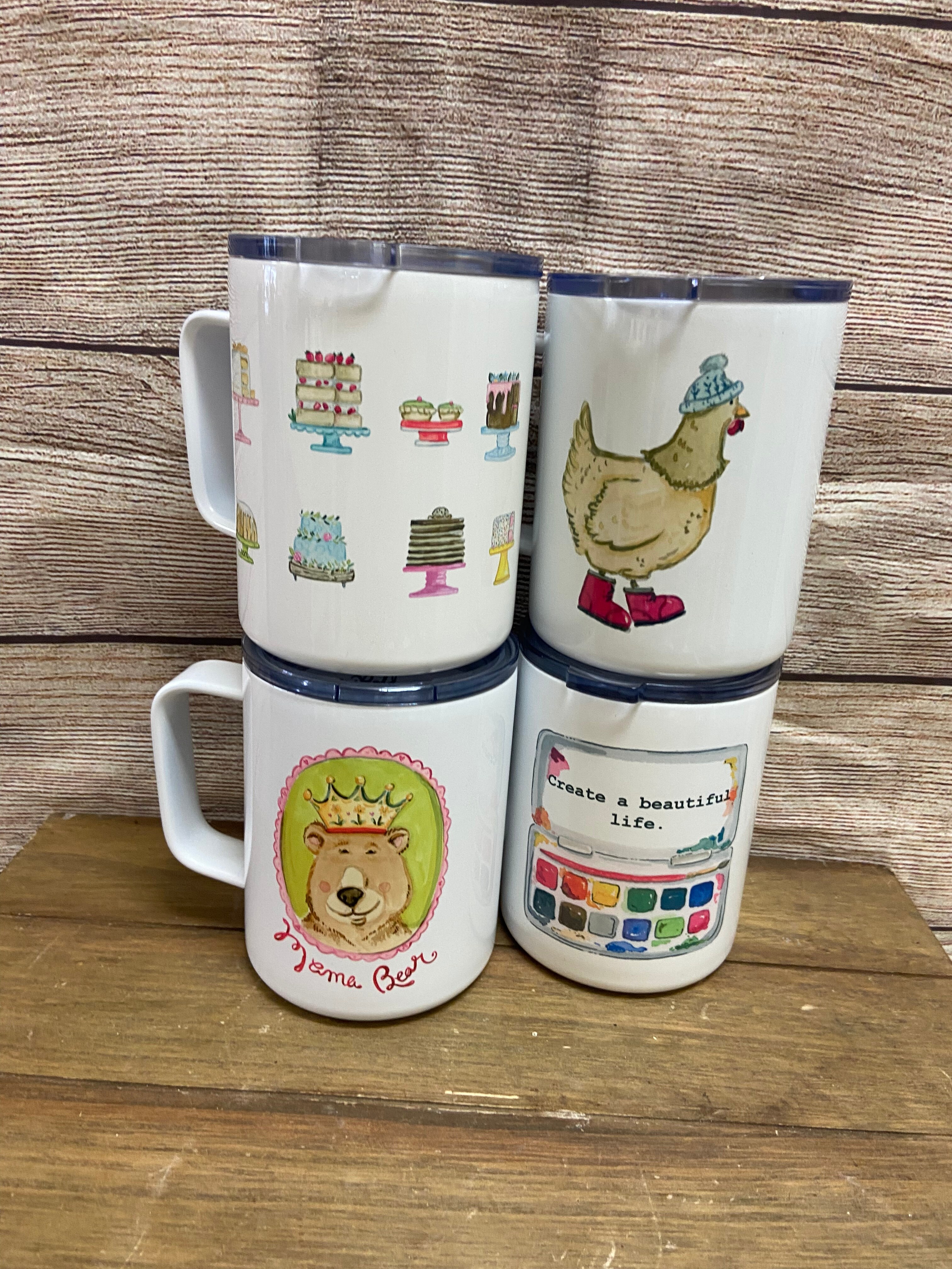 MaryGold Tales stainless steel mugs